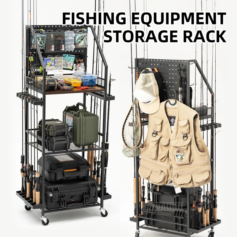Fishing Rod Rack - Оригинальная стойка для рыболовных снастей, держатель